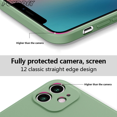 Fashion Square Frame Silicone Phone Case For Samsung Galaxy