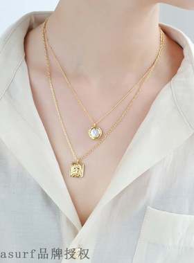 European and American simple cold wind irregular metal pear