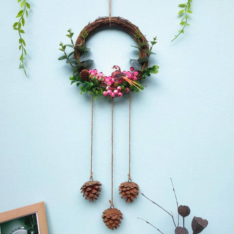 网红墙花环装饰墙上挂件墙壁壁挂客厅挂墙饰壁饰室内饰品咖脃菘癙