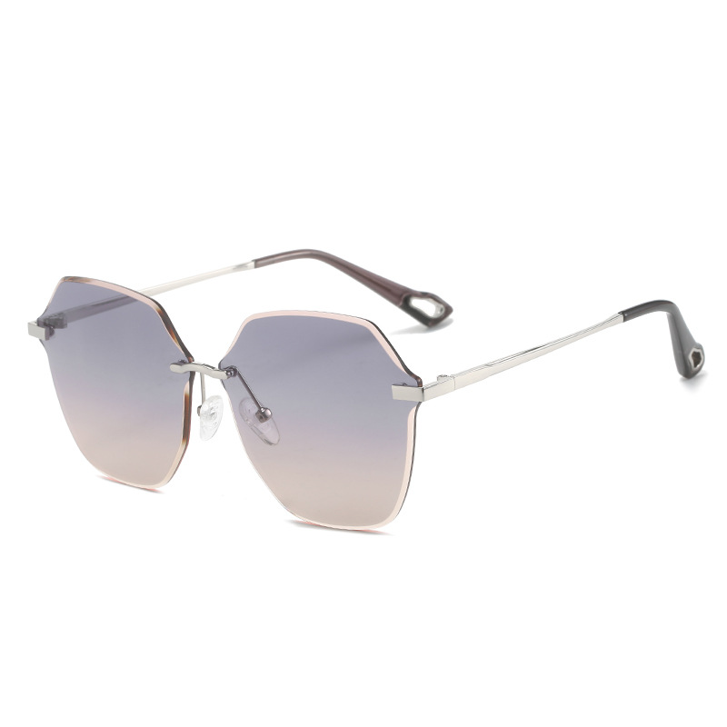 DIDTR/迪塔新款女士无边框切片金属太阳眼镜时尚太阳镜开车旅游P2