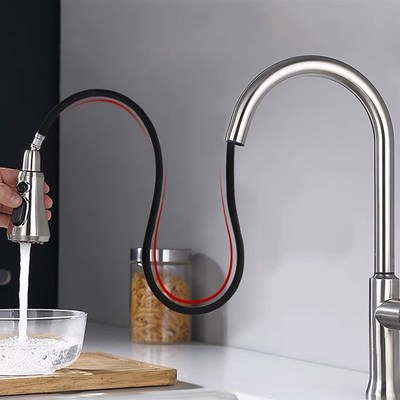 Universal G1/2  360 Flexible Kitchen Faucet Pull Out Hose
