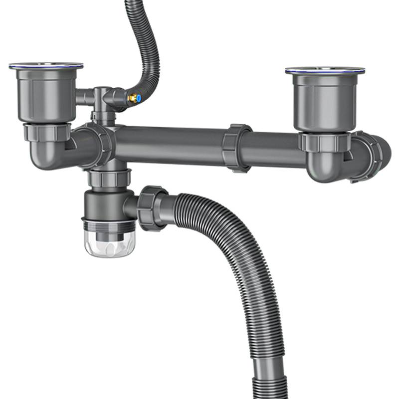 厨房洗菜盆下水管配件水槽排水管道下水器套装洗碗池防臭通用管子