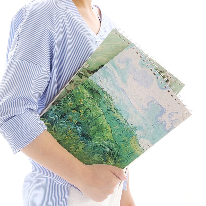 空白幼儿园清新画图本a4纸加厚活页简约a3绘画本大号素描本画册