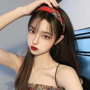 洗脸发箍女百搭外出发卡头箍发带发捆碎发束发带头箍头饰带齿防滑