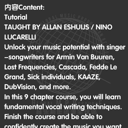 C006 Vocal Writing For Producers(789ten)教程音乐制作音源编曲