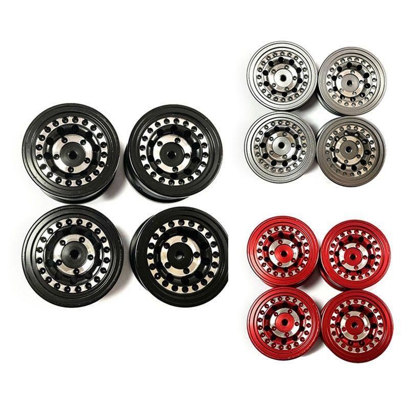 Metal Beadlock Wheel Rim Wheel Hub For FMS 1/24 FCX24 1/18 M