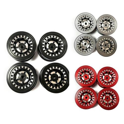 Metal Beadlock Wheel Rim Wheel Hub For FMS 1/24 FCX24 1/18 M