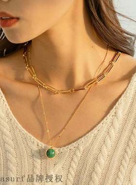 European and American retro planet color matching Pendant N