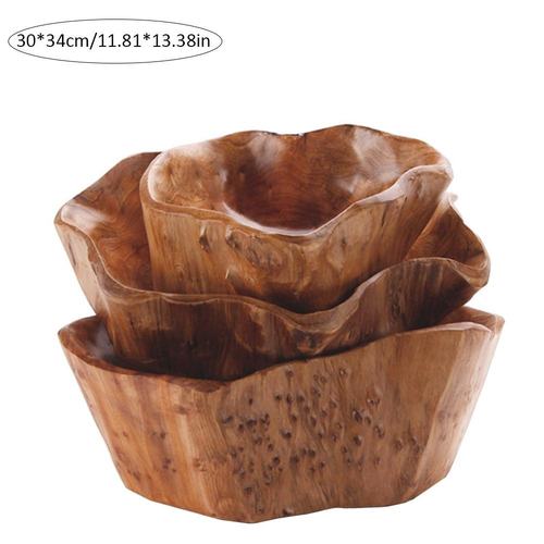 Household Fruit Bowl Innovative Living Room Solid Wood Mul