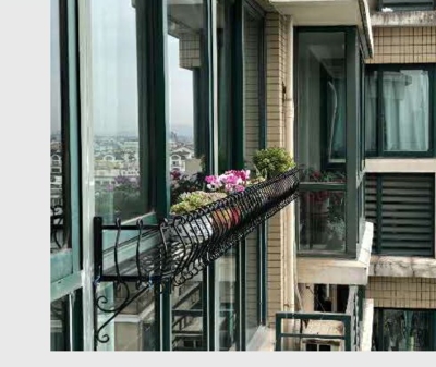 窗外盆景置铁飘阳台壁挂花架艺架窗花架物架护栏田园窗台户外