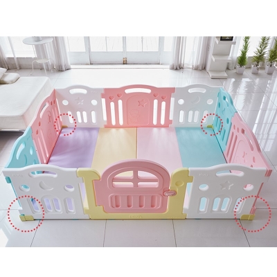 围栏防滑硅胶垫宝宝围栏固定地器 防滑爬垫防滑扣 卡扣 固定室内