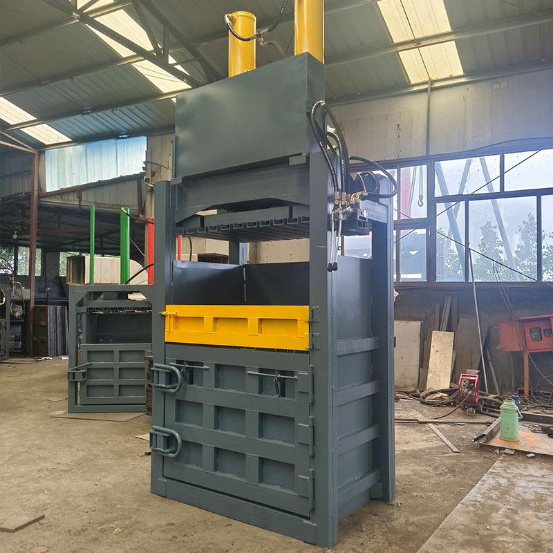 120吨卧式废纸箱打包机 塑料瓶易拉罐压缩机 棉花衣服海绵打包机