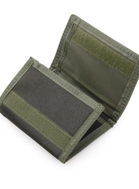 New Men Trifold Wallet Fashion Nylon  Purse Keychain Holder
