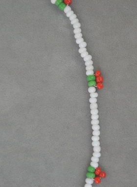 极速RA  白色串珠 红色浆果 短款 项链