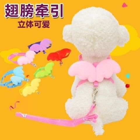 Pet Angel Love Traction Rope Dog Traction Angel Wings Chest