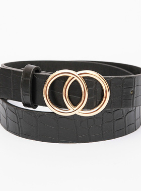 Fashionable Double Round Womens Belt