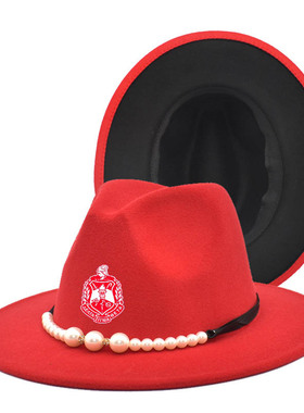 Greek Sorority Logo Diva Patchwork Women Unisex Panama Wool