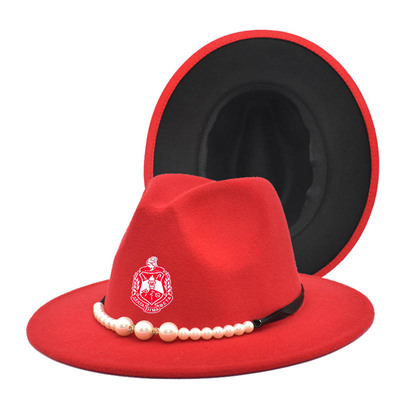 Greek Sorority Logo Diva Patchwork Women Unisex Panama Wool