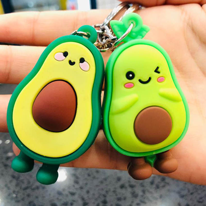 New Fashion Avocado Keychain Doll Key Ring Gift For Women