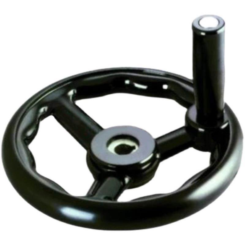 手轮手柄铣床磨床动手摇轮柄手轮圆轮缘手轮转机床手轮三幅胶木