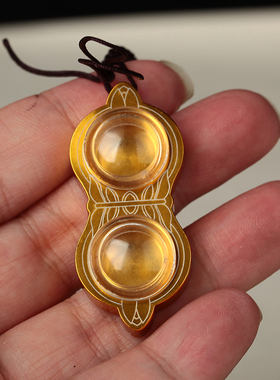 用品 金刚杵形大鹏鸟眼嘎乌盒噶乌盒项链吊坠车挂件饰品 配绳