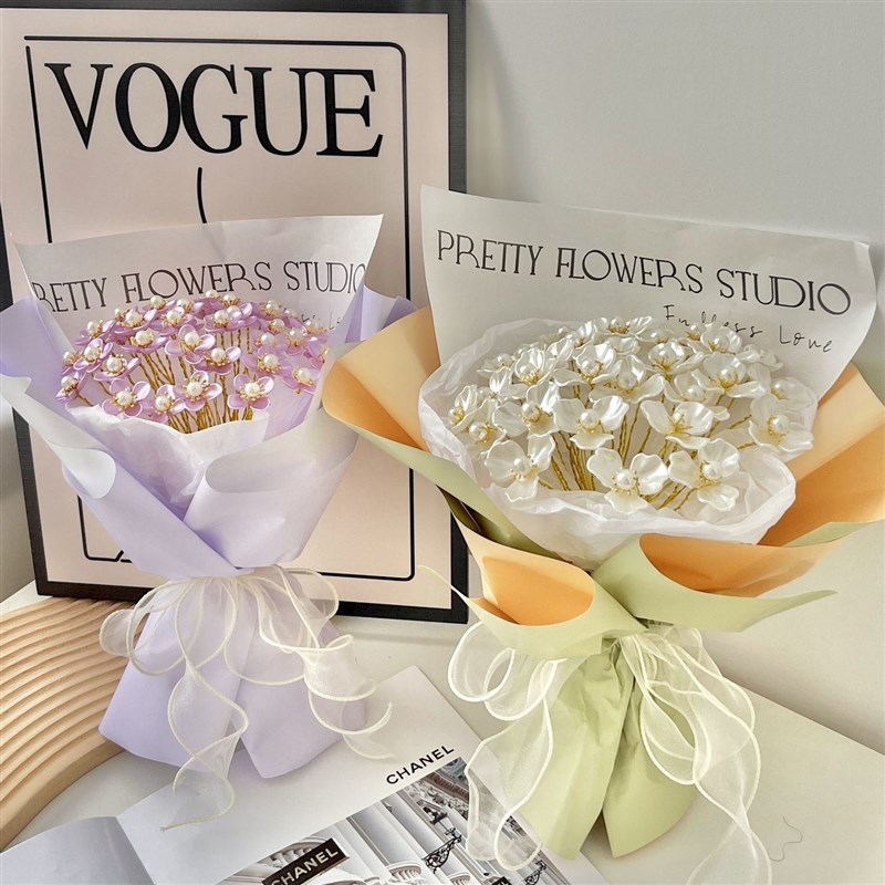 玫瑰花花束手工制作diy材料包自制编织礼物送女友仿真永不凋谢