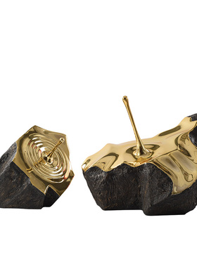 抽象轻奢水滴石头落地雕塑售楼处现代酒店玄关大型软装艺术品装置