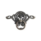 409花纹单孔抽屉拉手家居合金橱柜门拉手欧式 仿古衣柜简约抽屉