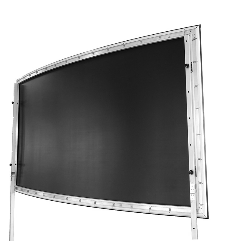 经科JK弧形画框幕布窄边框HB-CW2高增益金属软幕106寸16:10