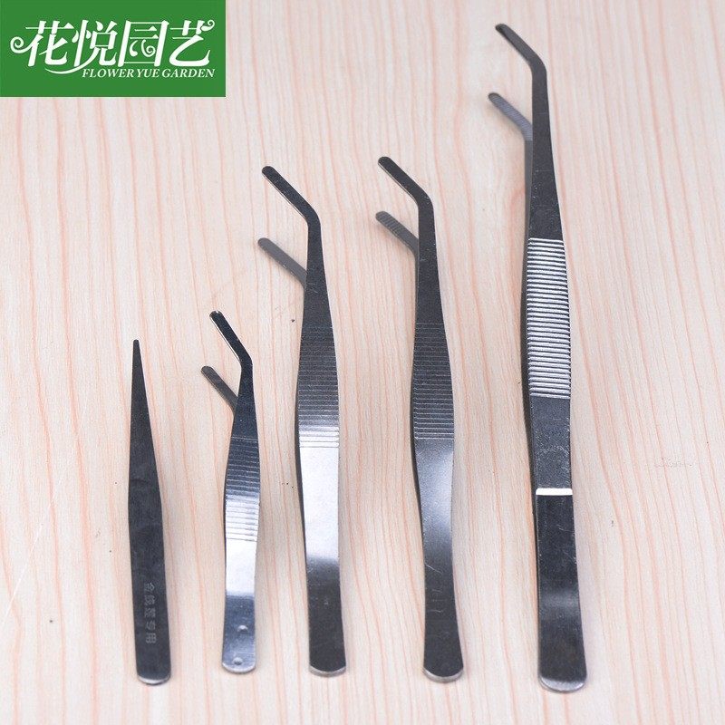 厂家鱼缸水族箱水草夹不锈钢镊子苔藓微景观摆件多肉园艺DIY工具