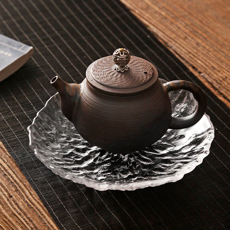 耐热玻璃壶承日式干泡台茶呈紫砂壶底座托垫盘碗茶碟杯垫茶具配件