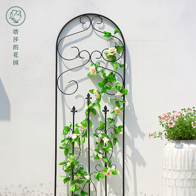 塔莎的花园 定制铁艺爬藤架月季铁线莲果蔬攀援植物花架庭院支架