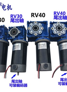 三拓 GW80170 12V 24V 大扭矩蜗轮蜗杆减速直流电机  可装编码器