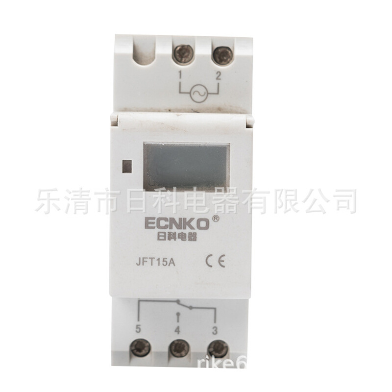 时控开关JFT15A 可编程定时器 AHC15A 导轨式 日科厂家直销