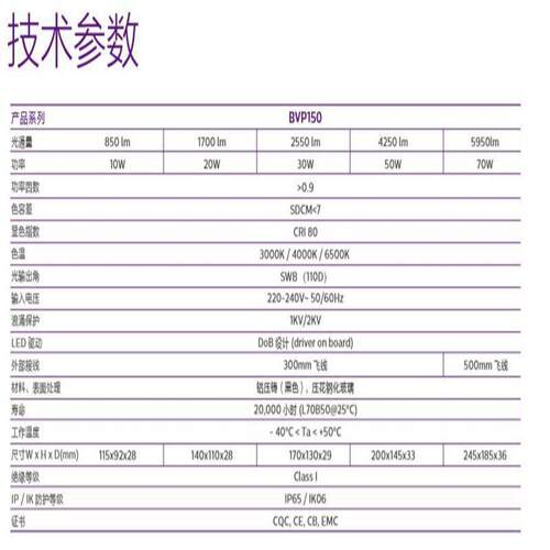 BVP150防水LED户外投光灯