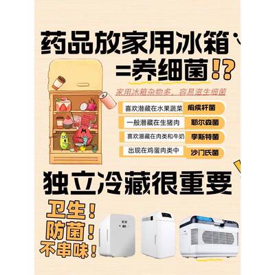 放药小冰箱胰岛素生长激素疫苗冷藏盒家用迷你药品恒温箱充电便携