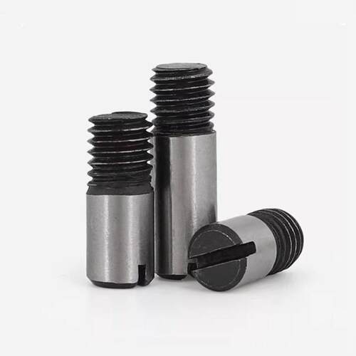 开尾圆柱销45#钢高强外螺纹销GB878螺尾柱销M4M5-M20一字开口销子