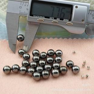 MM圆形无孔配爪钉底座铆钉珍珠圆球形状无孔塑料撞钉 塑料