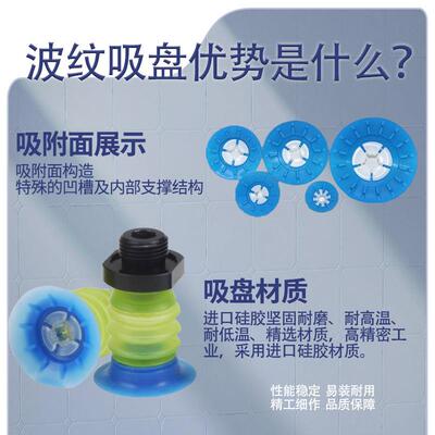 机械手配件真空吸盘气动工业开袋多层BGI-25/4/48/68软包装吸嘴