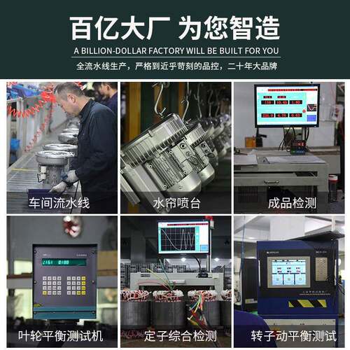 2LG820高压鼓风机旋涡风机污水处理工业大功率大风量增氧气泵