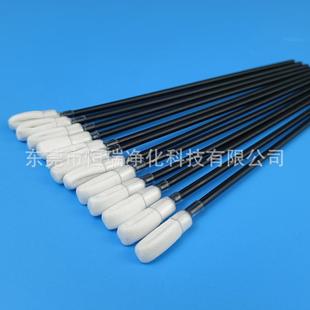 无尘布黑杆净化棉签防静电不掉屑镜头显示屏线路板擦拭棒无菌