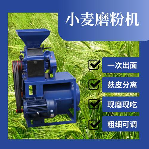 新款小型磨面机220伏麸麦