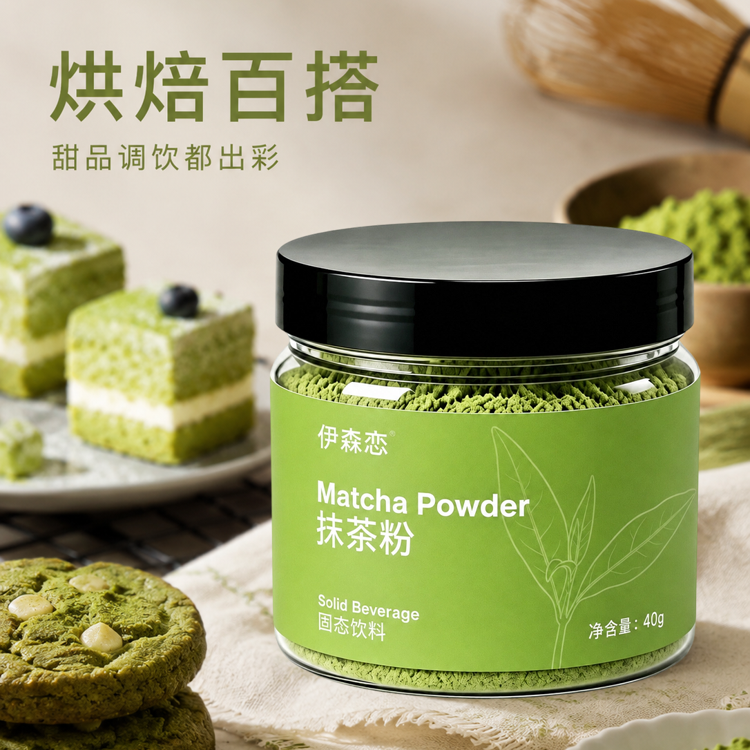 鲜磨抹茶粉西点冲泡牛乳泡芙烘焙专用日式萃取抹茶粉低热量