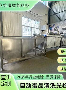 全自动不锈钢洗蛋机鸭蛋松花蛋蛋品清洗风干机养殖场保洁蛋清洗线