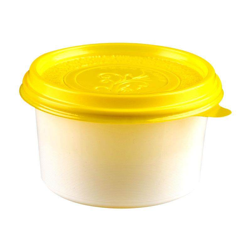 280ml加厚外卖打包盒一次性餐盒pp塑料圆形带盖饭盒汤碗粥碗