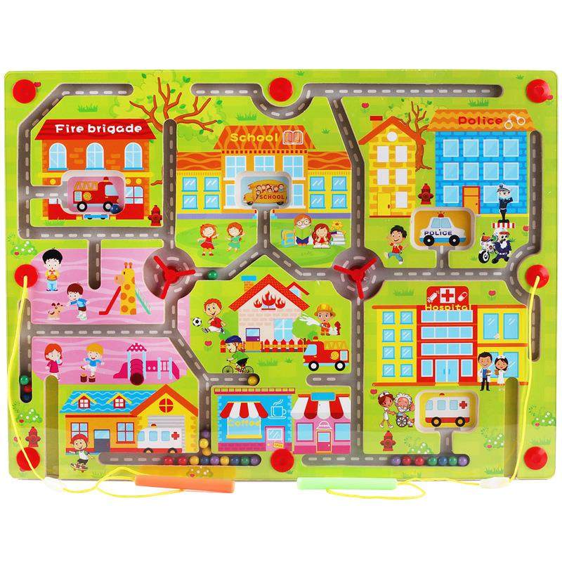 儿童益智迷宫玩具磁性走珠幼儿园早教智力开发专注力训练磁铁运笔,玩具/童车/益智/积木/模型,迷宫类,淘宝优惠券,粉丝福利购,淘宝优惠卷