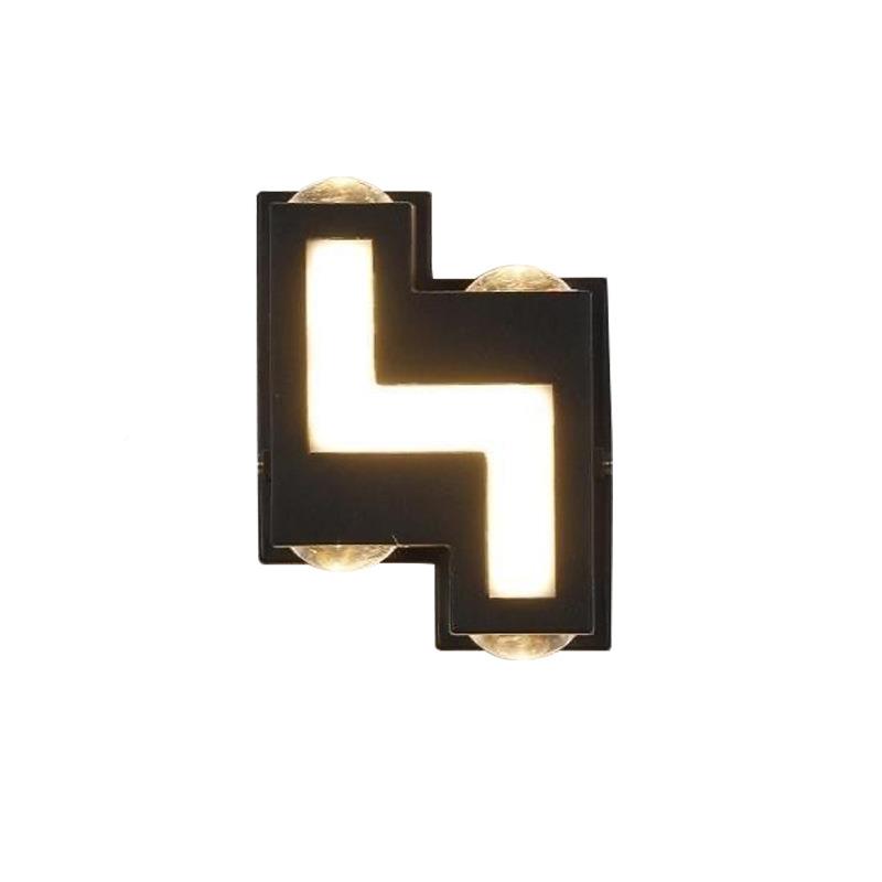 户照外壁灯防水外墙上发光现792代简约led下室外明庭院双头灯壁灯