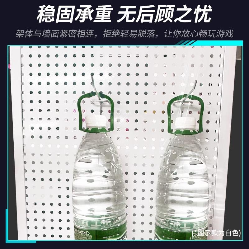 电竞房桌面洞板定制色墙上置物RLD书架圆洞孔桌上方墙面挂黑板免