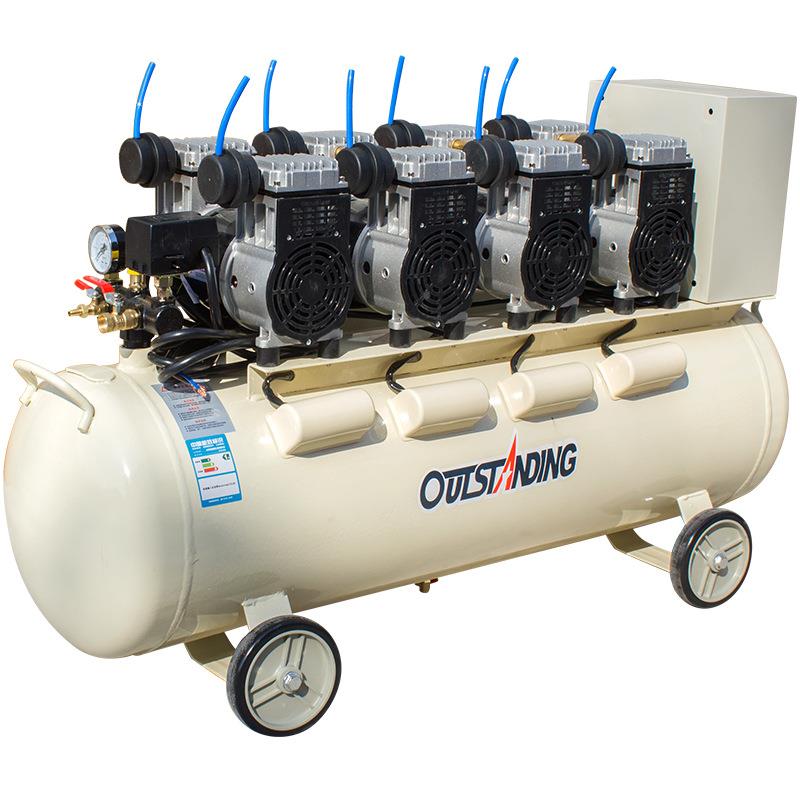 奥突无油空压机980WX4-1980WX4-2充0L汽斯车美容喷漆专用气泵环保