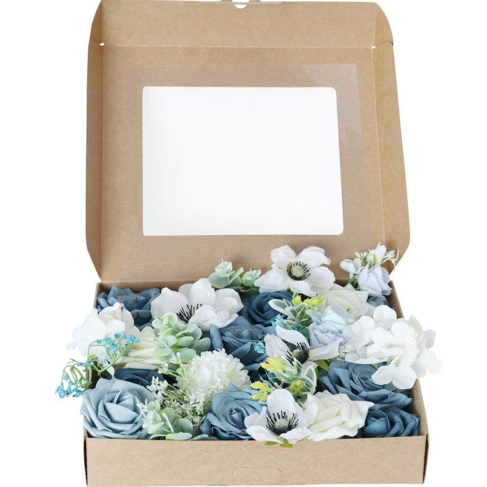 热卖仿真花盒装花Diy婚礼新娘手捧花生日宴会礼物花盒,家居饰品,餐桌花艺,淘宝优惠券,粉丝福利购,淘宝优惠卷